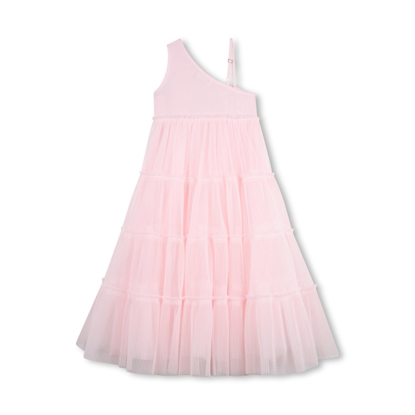 女童浅粉色薄纱连衣裙