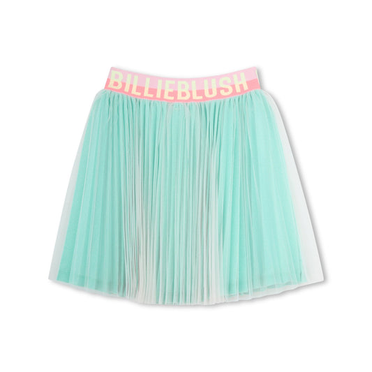 女童浅绿色薄纱短裙