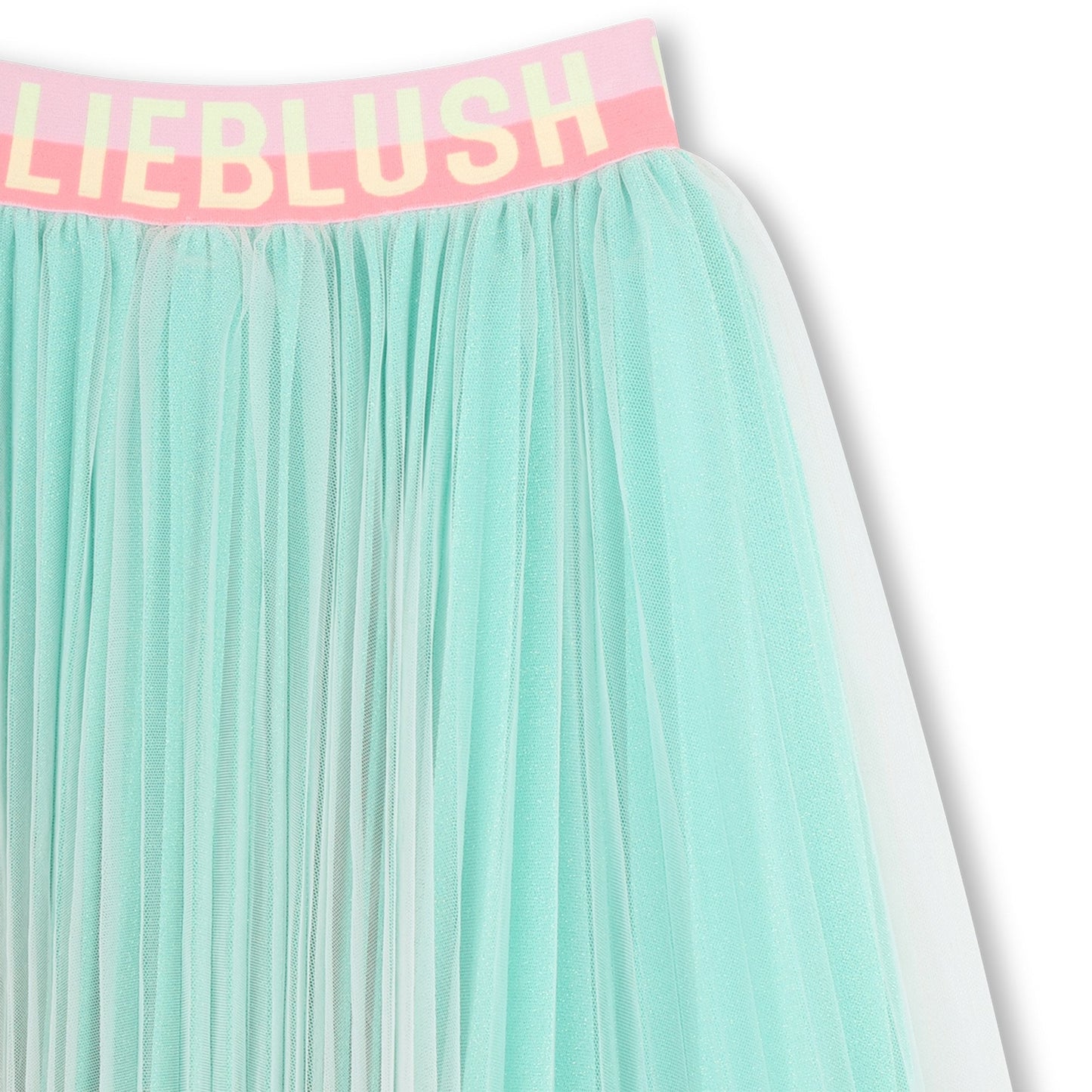 女童浅绿色薄纱短裙