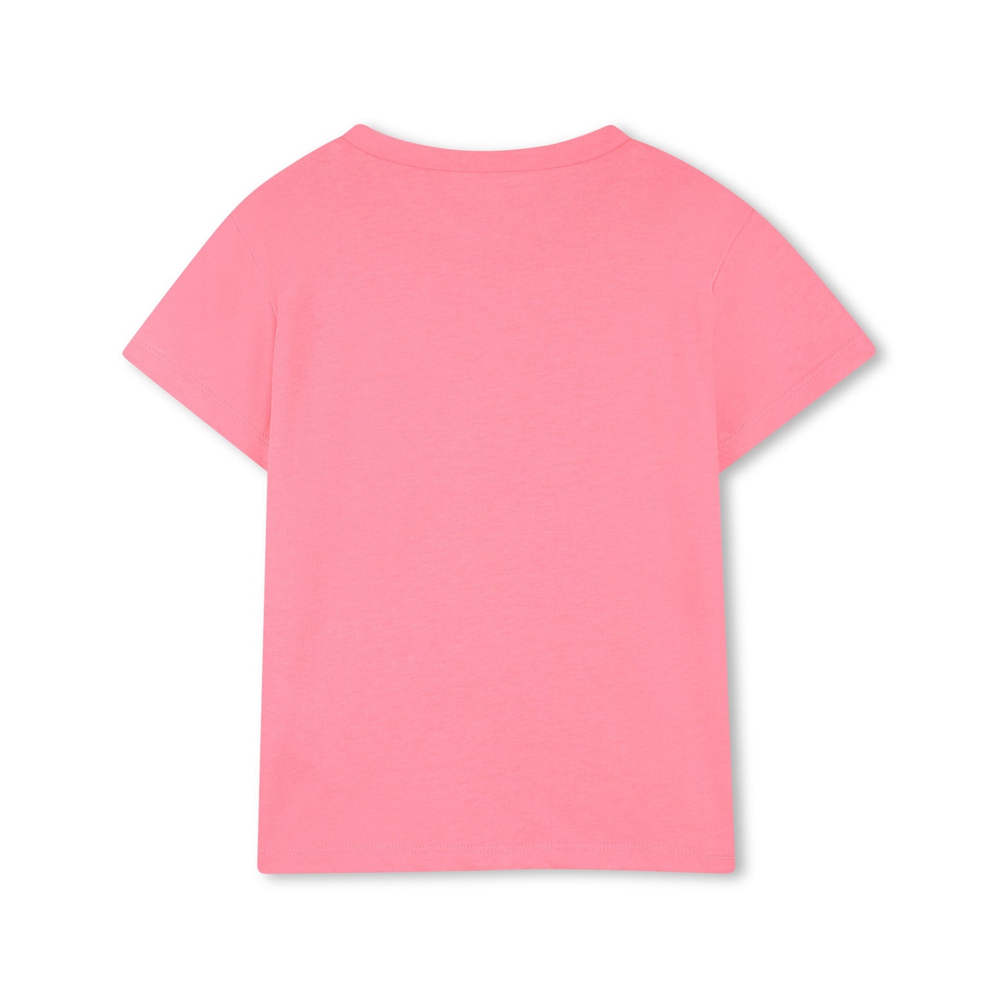 女童粉色闪光Logo棉T恤