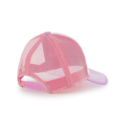 女童粉色Logo网状棒球帽