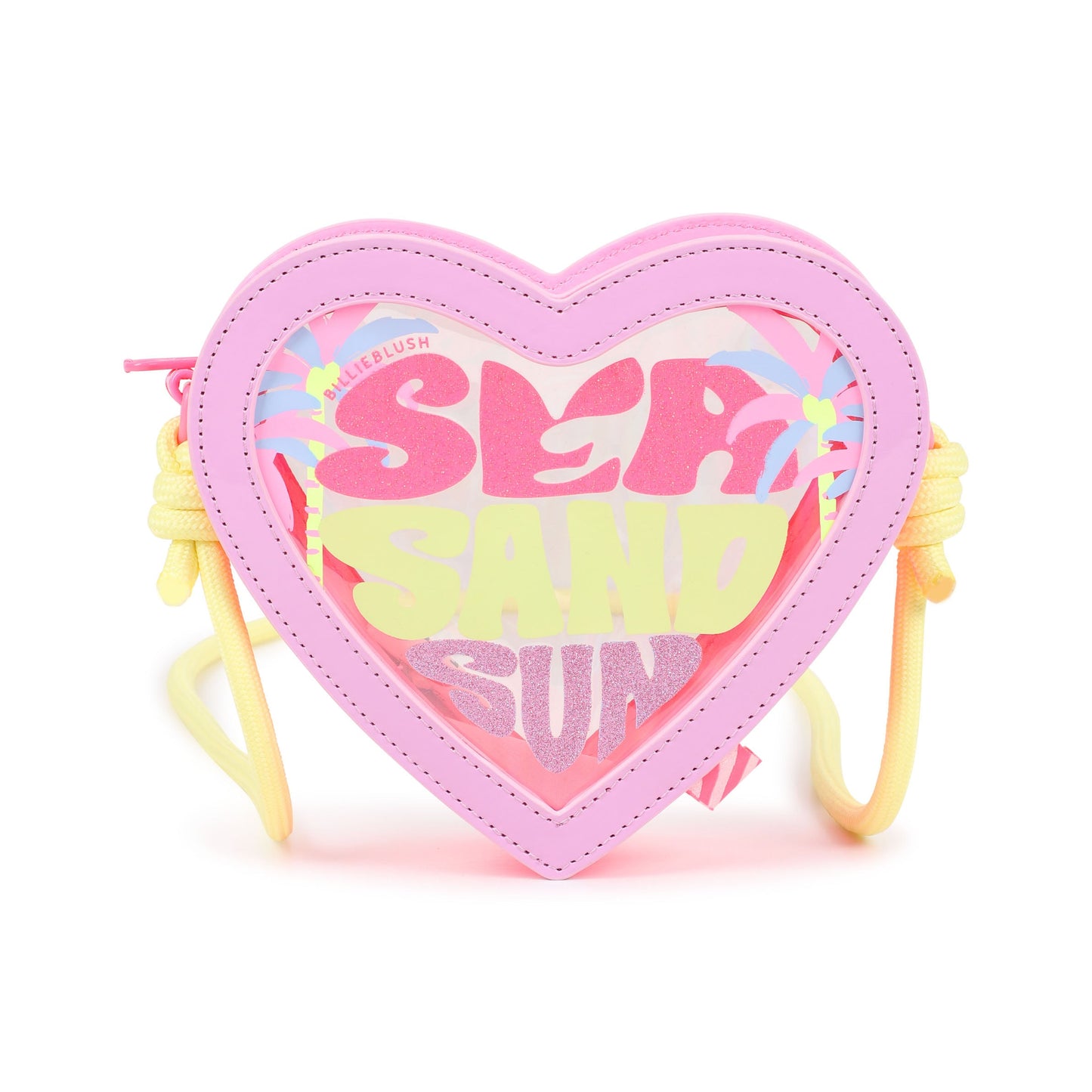 女童粉色Logo心形单肩包(13.5 x 15 x 4.5 cm)