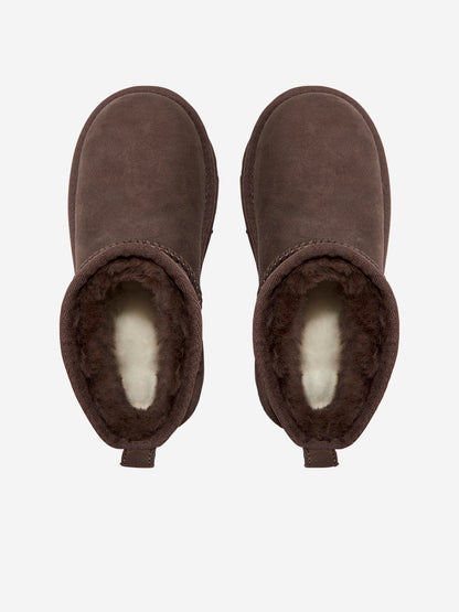 UGG 儿童经典超迷你靴 (棕色)
