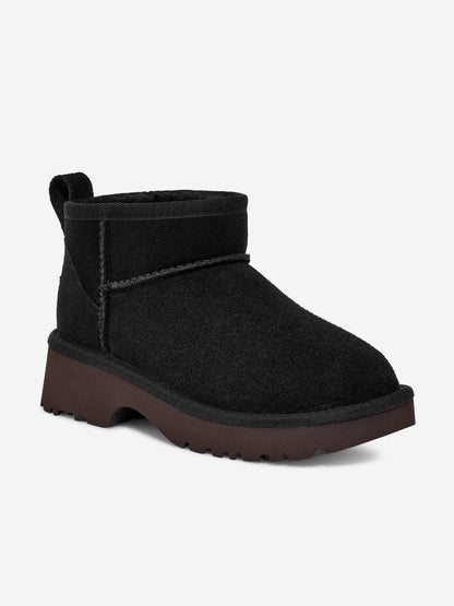 UGG 女童经典超迷你新款高筒靴（黑色）