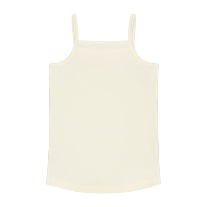 女童白色棉背心套装(2件)