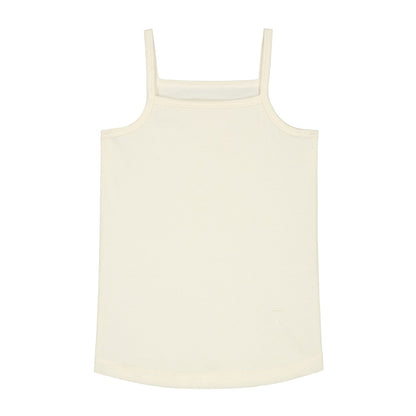 女童白色棉背心套装(2件)