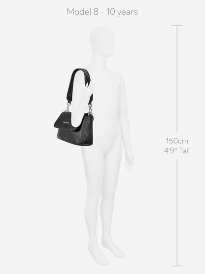 Valentino Girls Naif Re 斜挎包 黑色（26.5 厘米）