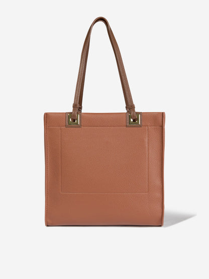 Girls Post Re Tote Bag in Brown (33cm)