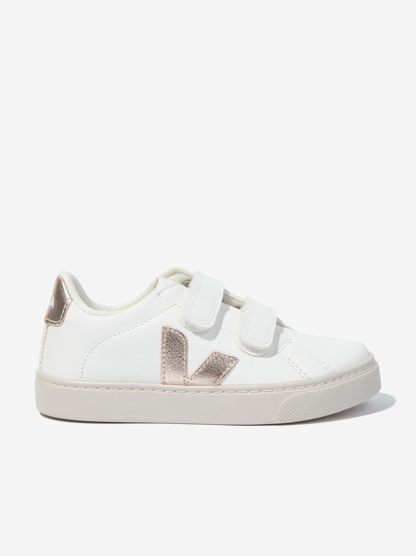 Veja Kids ChromeFree 皮革 Esplar 运动鞋（白色）