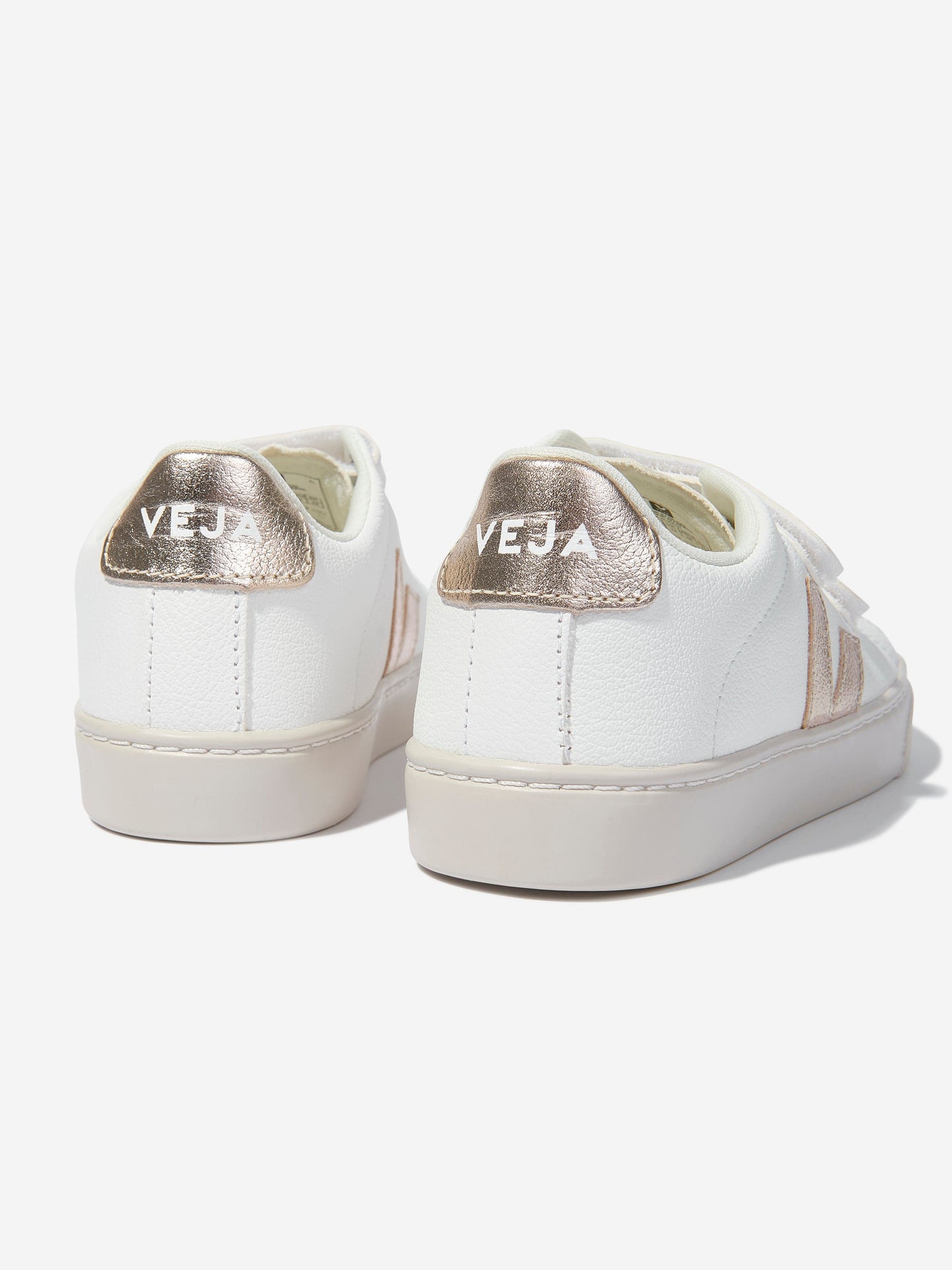 Veja Kids ChromeFree 皮革 Esplar 运动鞋（白色）