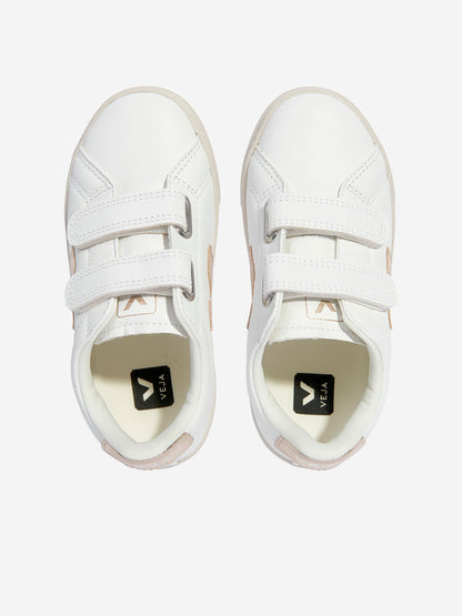 Veja Kids ChromeFree 皮革 Esplar 运动鞋（白色）