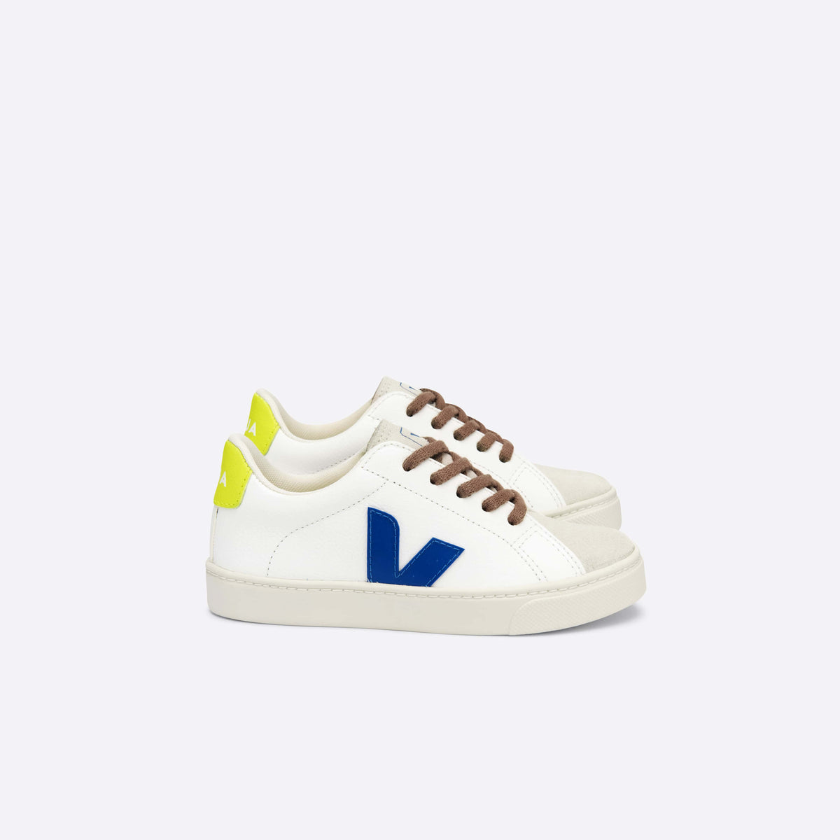 儿童白色"V"板鞋
