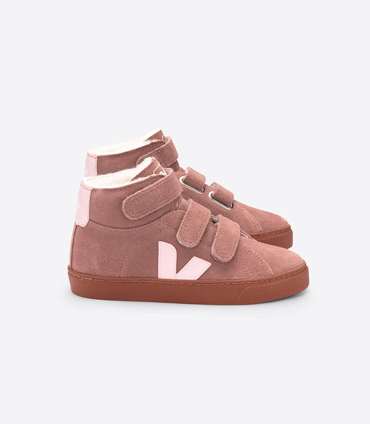 女婴铁锈色"ESPLAR MID"皮革鞋