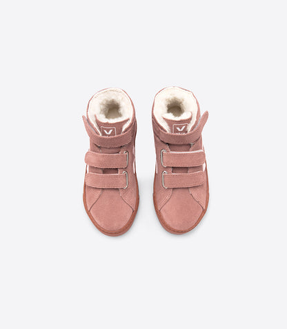 女婴铁锈色"ESPLAR MID"皮革鞋
