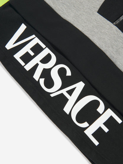 Versace 男童半拉链运动衫（灰色）
