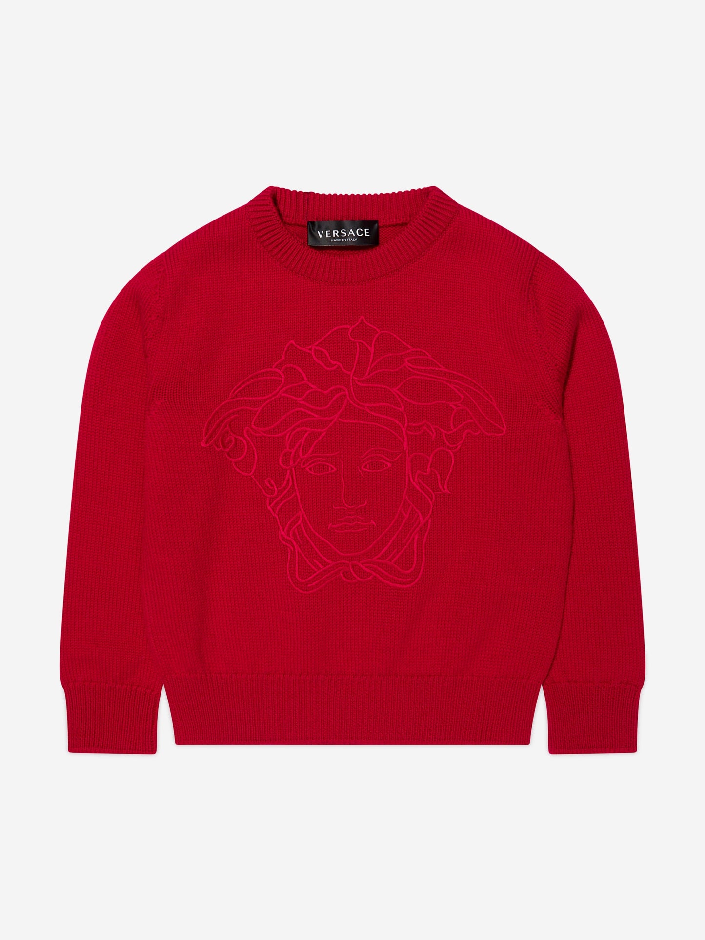 Versace 女童针织美杜莎套衫（红色）