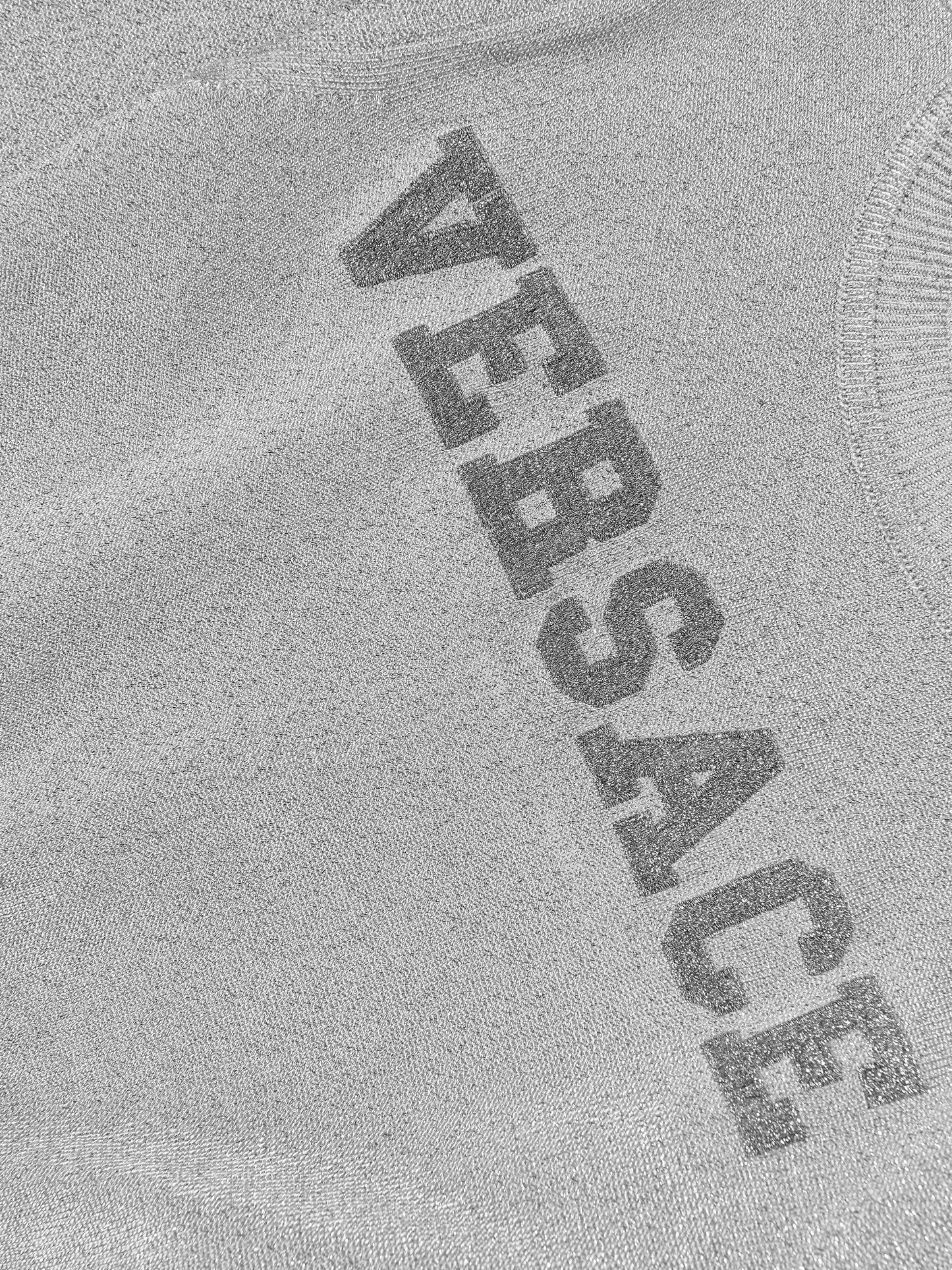 Versace 女童银色徽标针织毛衣