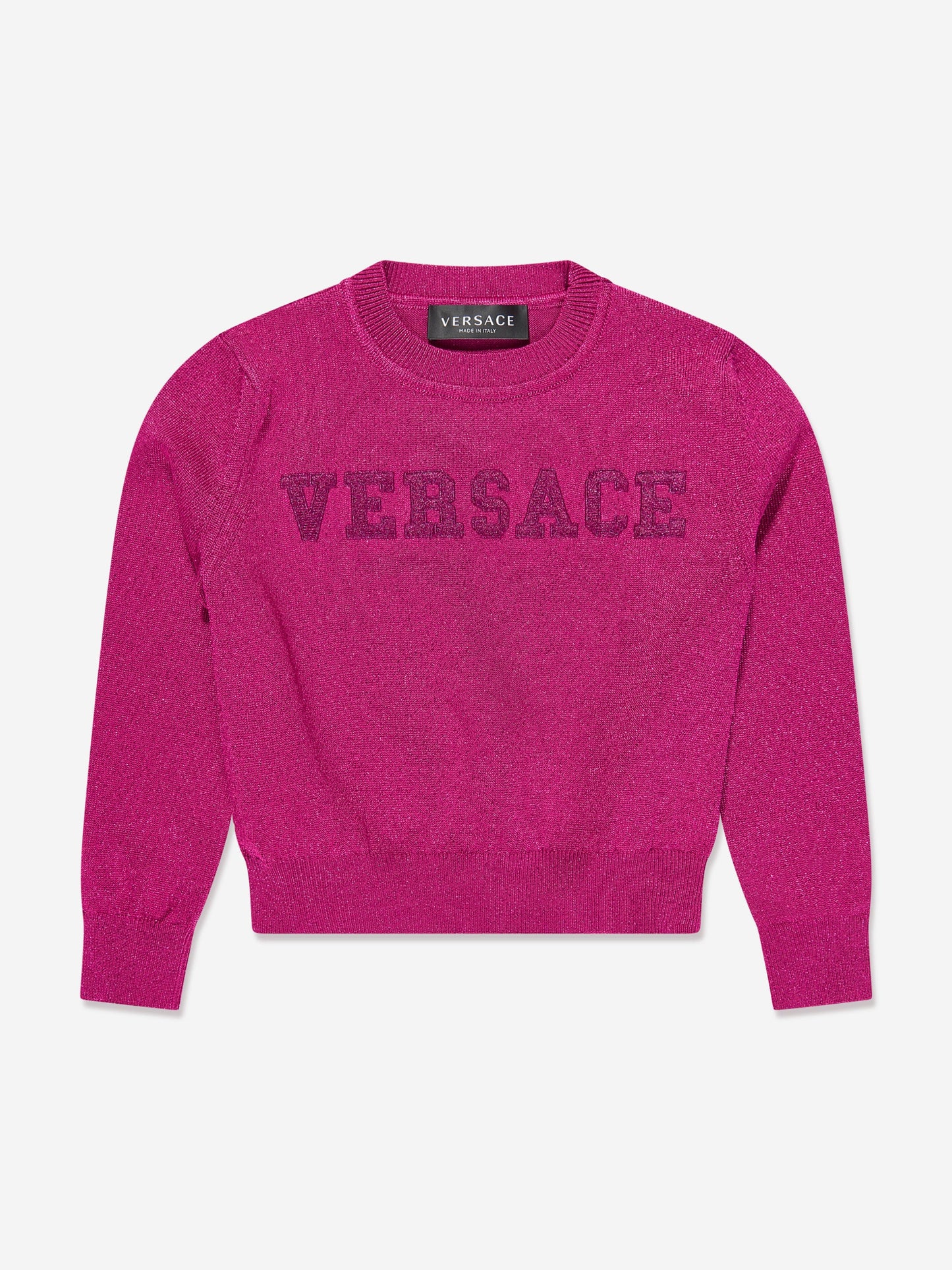 Versace 女童徽标针织毛衣（粉色）