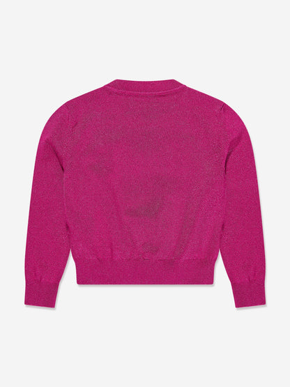 Versace 女童徽标针织毛衣（粉色）