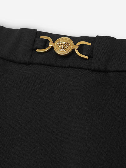 Versace 女童 Punto Milano 黑色半身裙