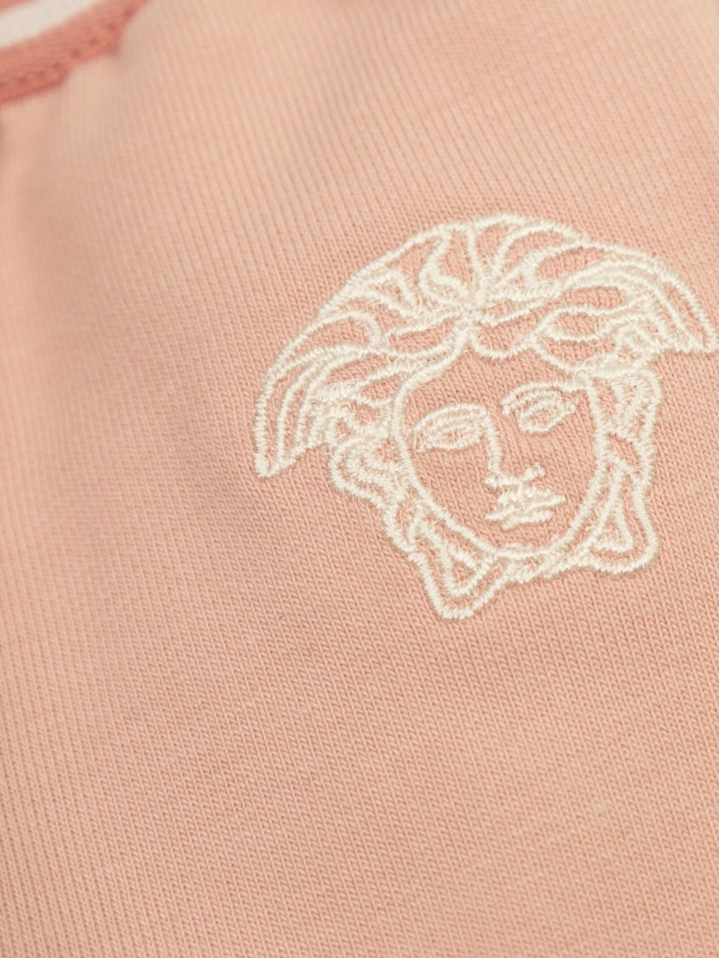 Versace 女婴美杜莎徽标慢跑裤（粉色）