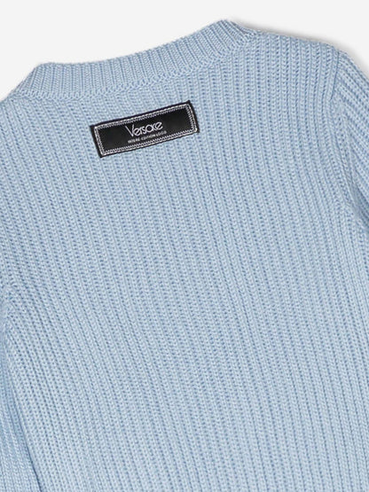 Versace Baby 刺绣徽标套衫（蓝色）