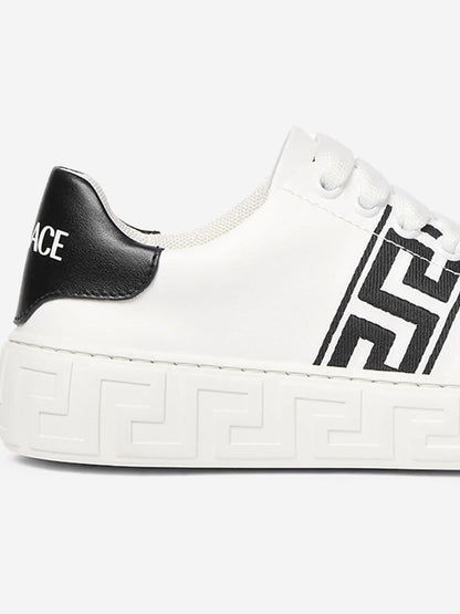 Versace Kids La Greca 低帮运动鞋（白色）