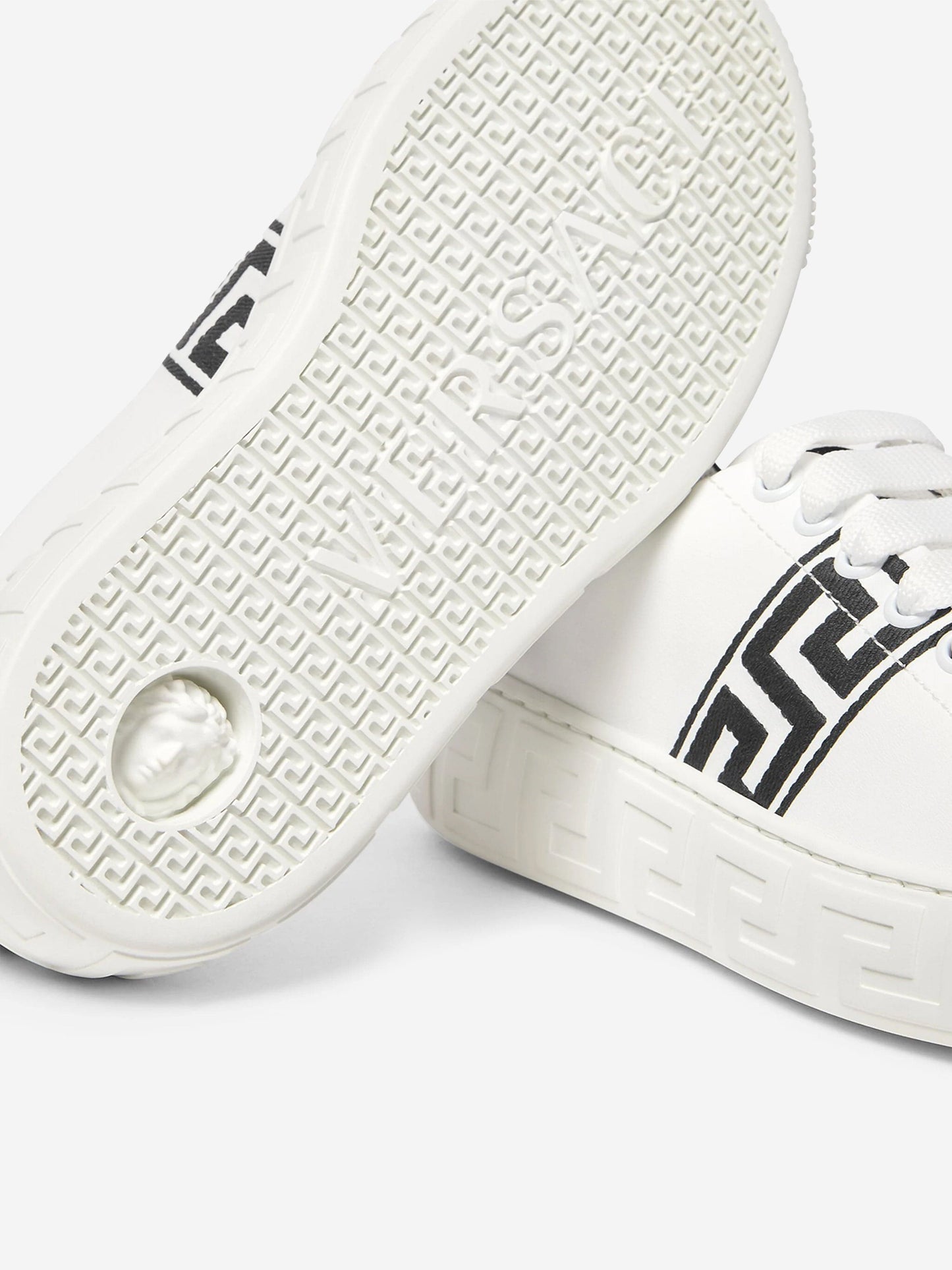 Versace Kids La Greca 低帮运动鞋（白色）