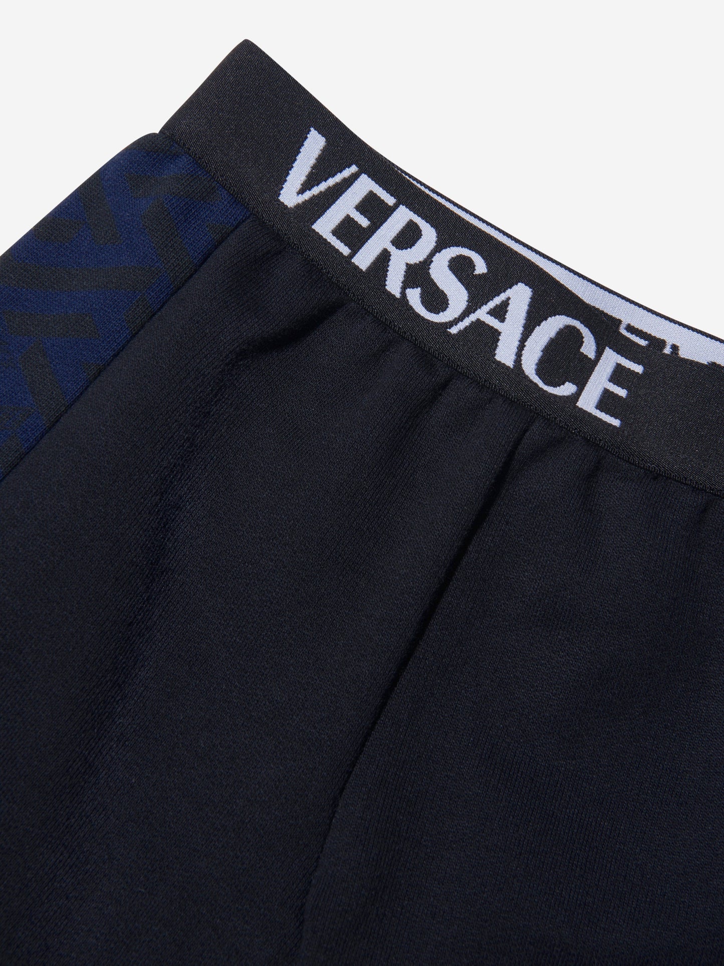 Versace 男婴棉质 La Greca 标志性印花慢跑裤