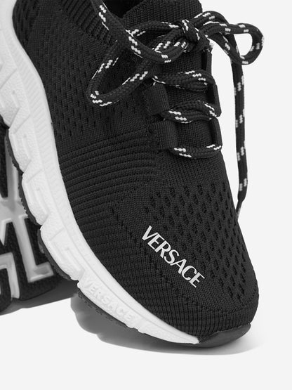 Versace Kids Trigreca 运动鞋（黑色）
