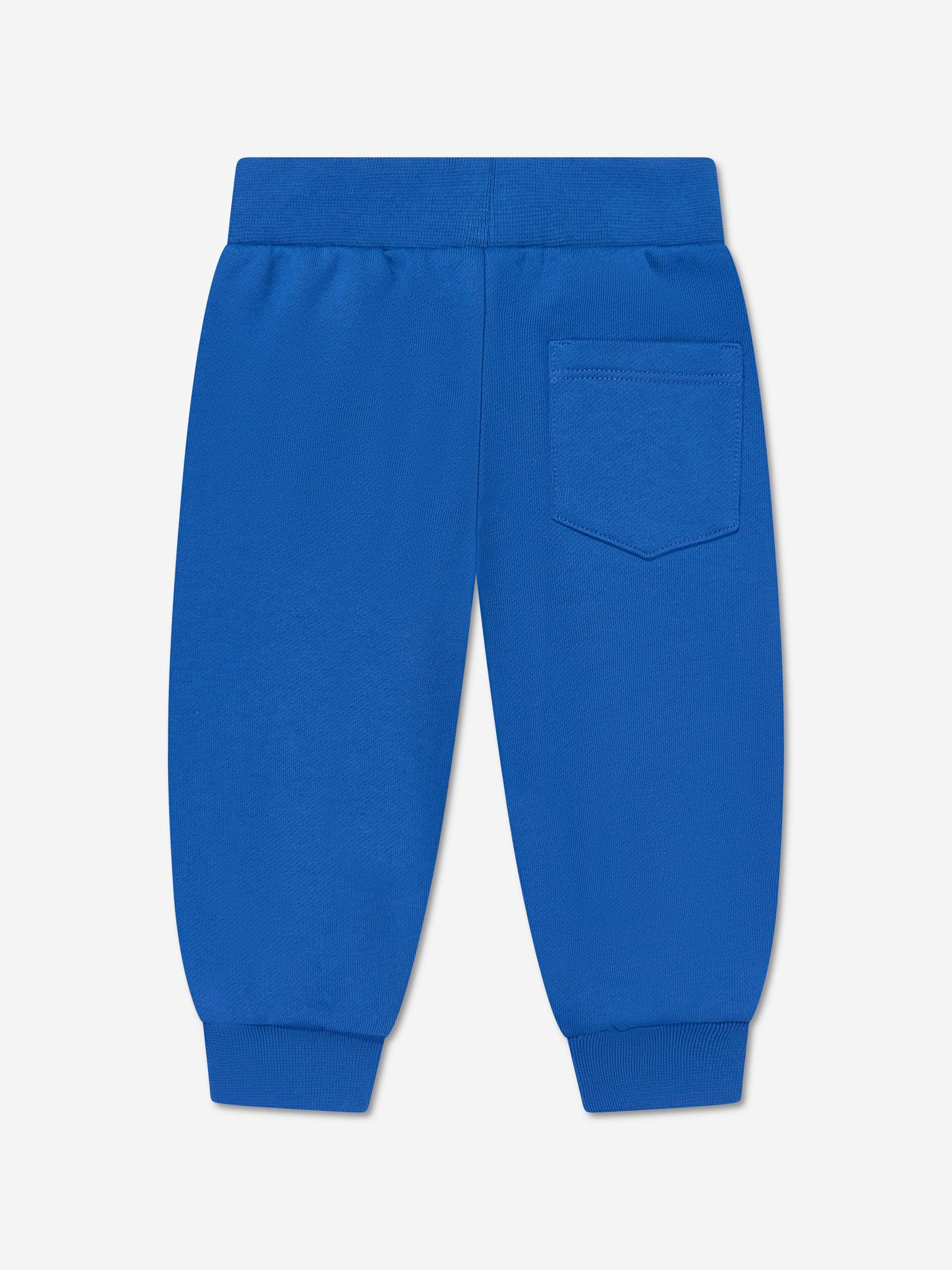 Versace 男婴 Damier Logo 蓝色慢跑裤