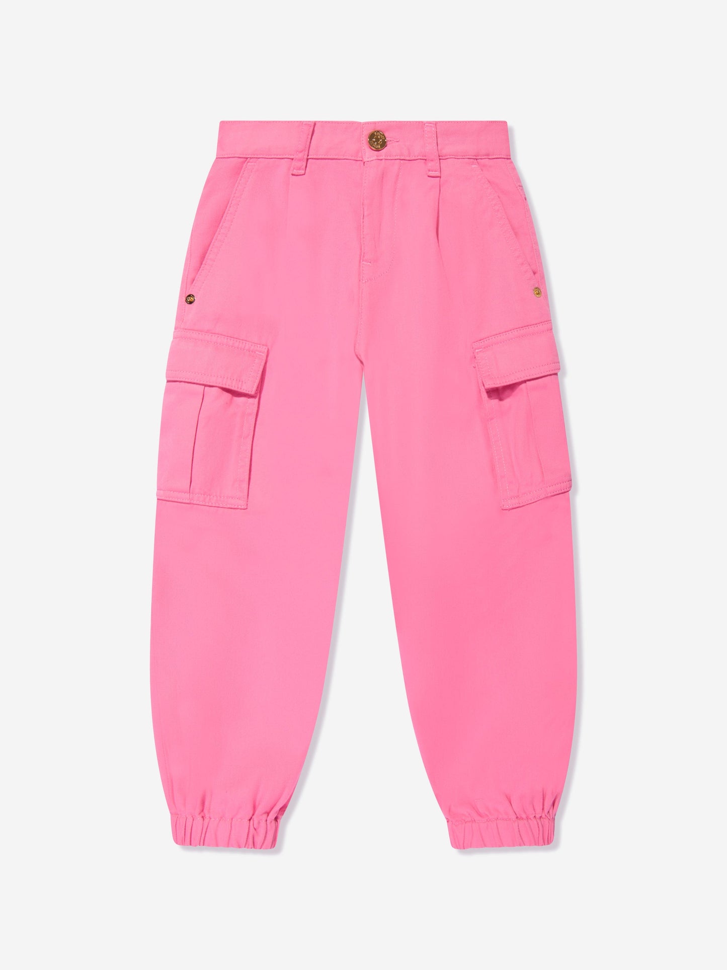 Versace 女童粉色工装裤