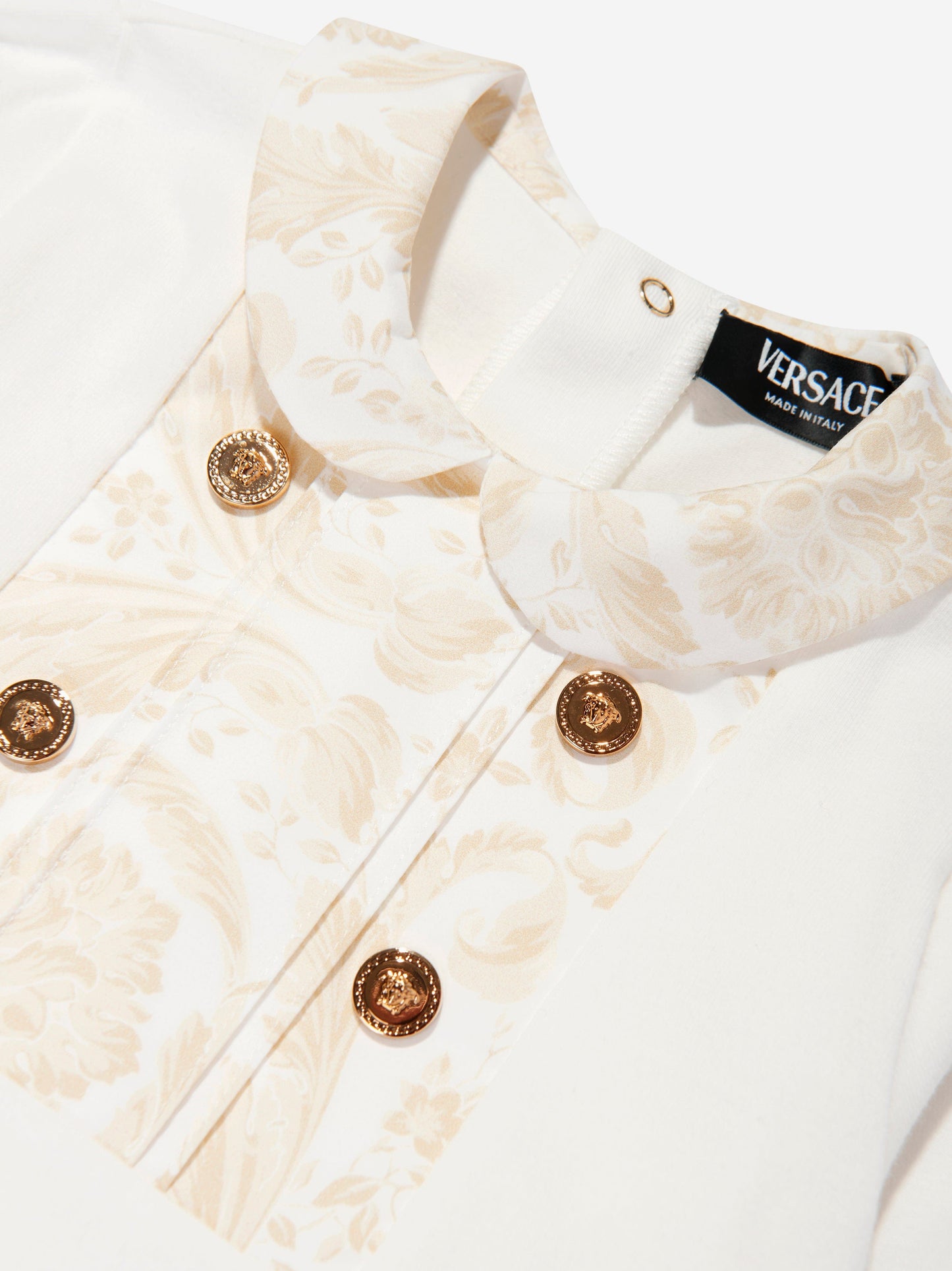 Versace Baby Barocco 白色连衣裤