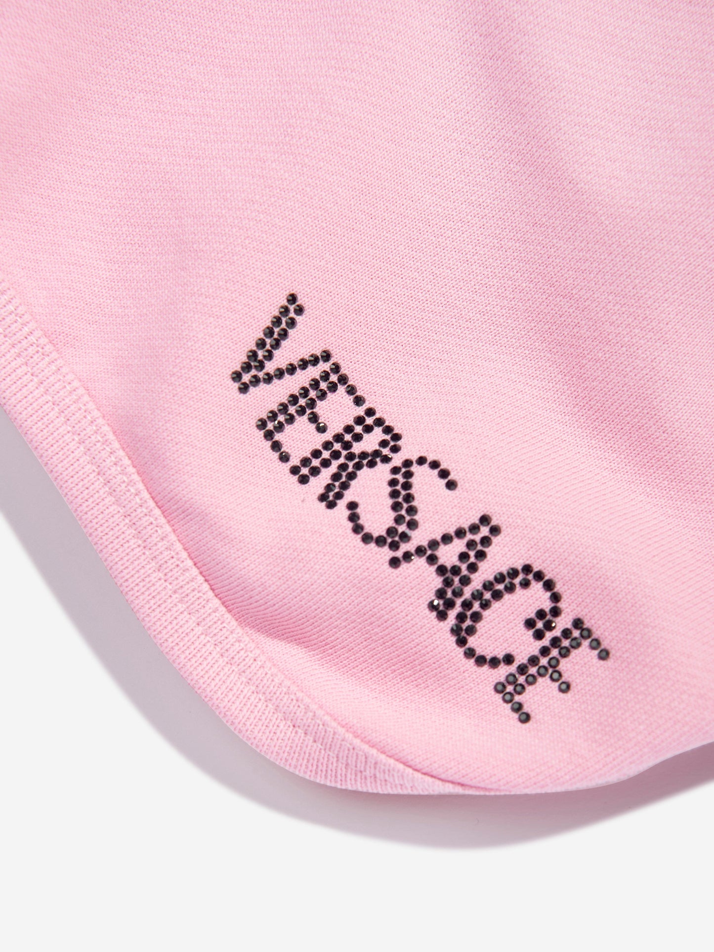 Versace 女童刺绣徽标短裤（粉色）