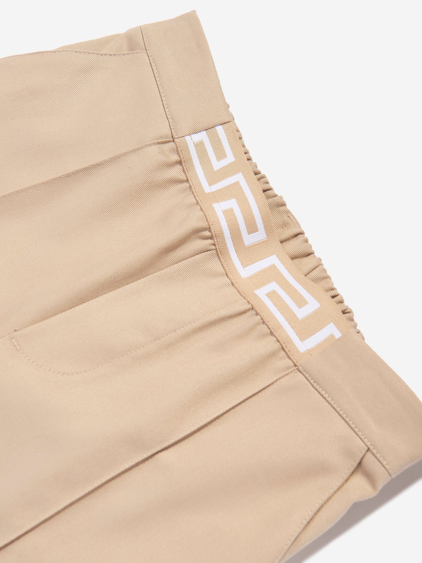 Versace Boys 米色华达呢短裤