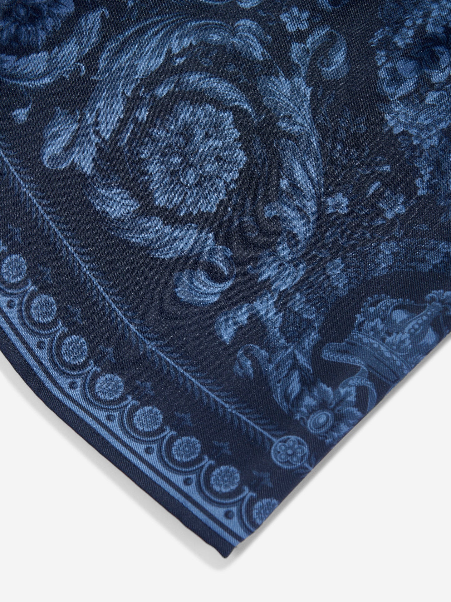 Versace Boys 真丝巴洛克短裤（海军蓝）