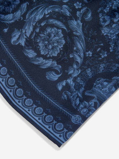 Versace Boys 真丝巴洛克短裤（海军蓝）