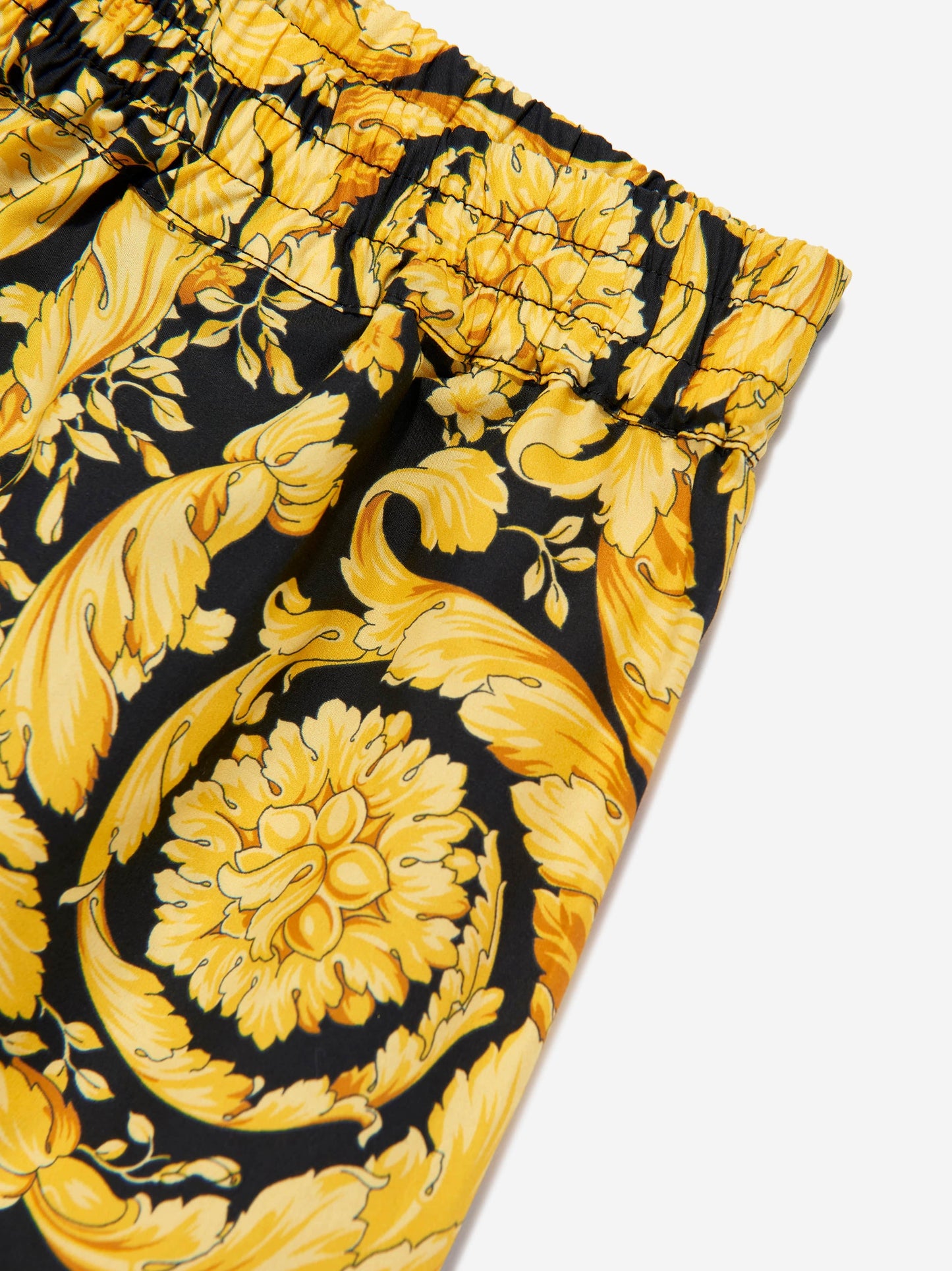 Versace Boys 金色巴洛克印花短裤