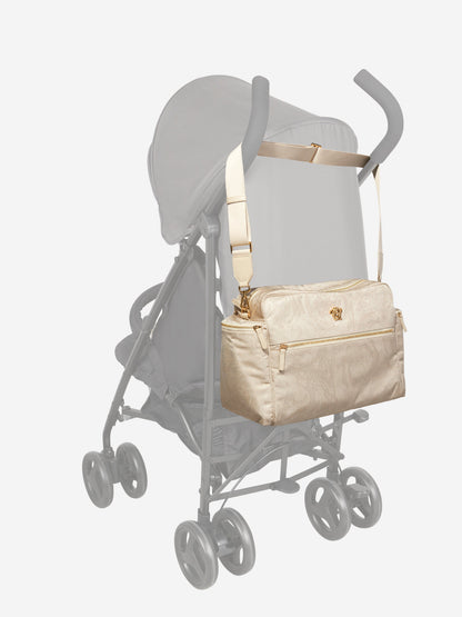Versace Baby Barocco 徽标米色尿布包（40 厘米）