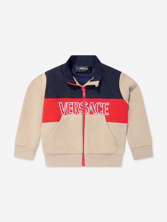 Versace 男婴徽标拉链上衣（多色）