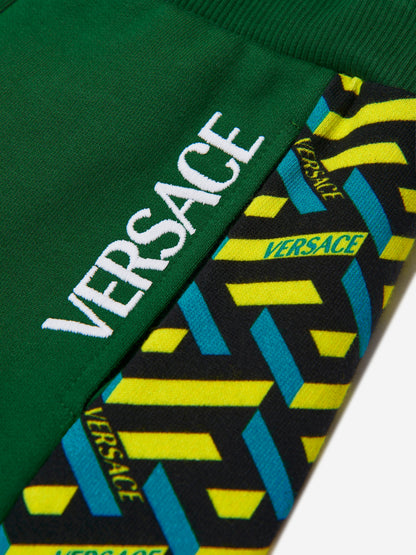 Versace 男童徽标慢跑裤