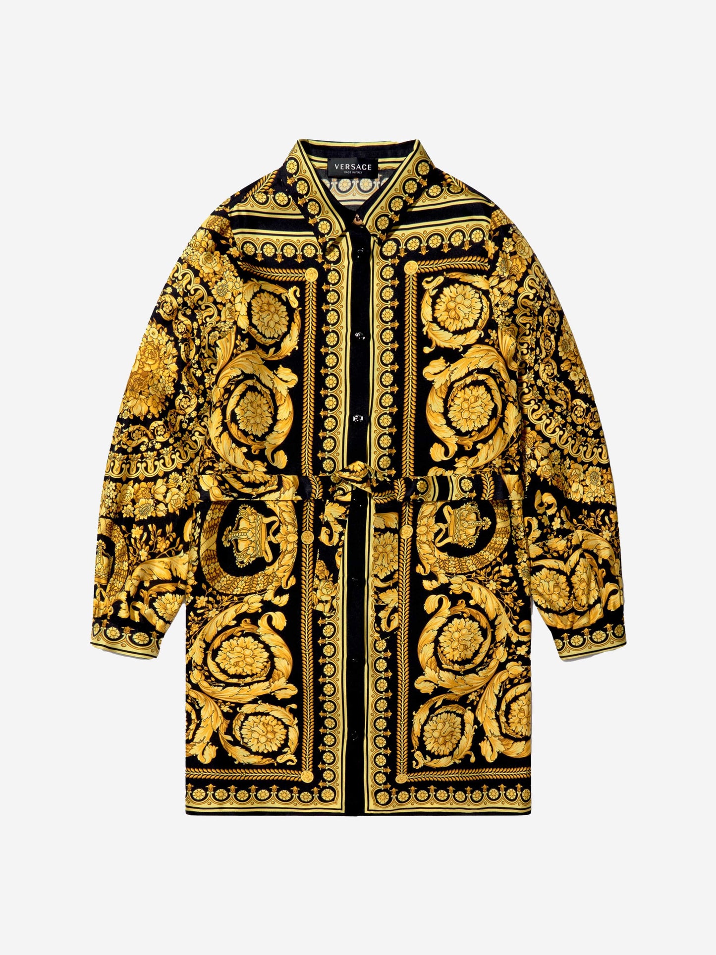 Versace 女童巴洛克印花衬衫裙
