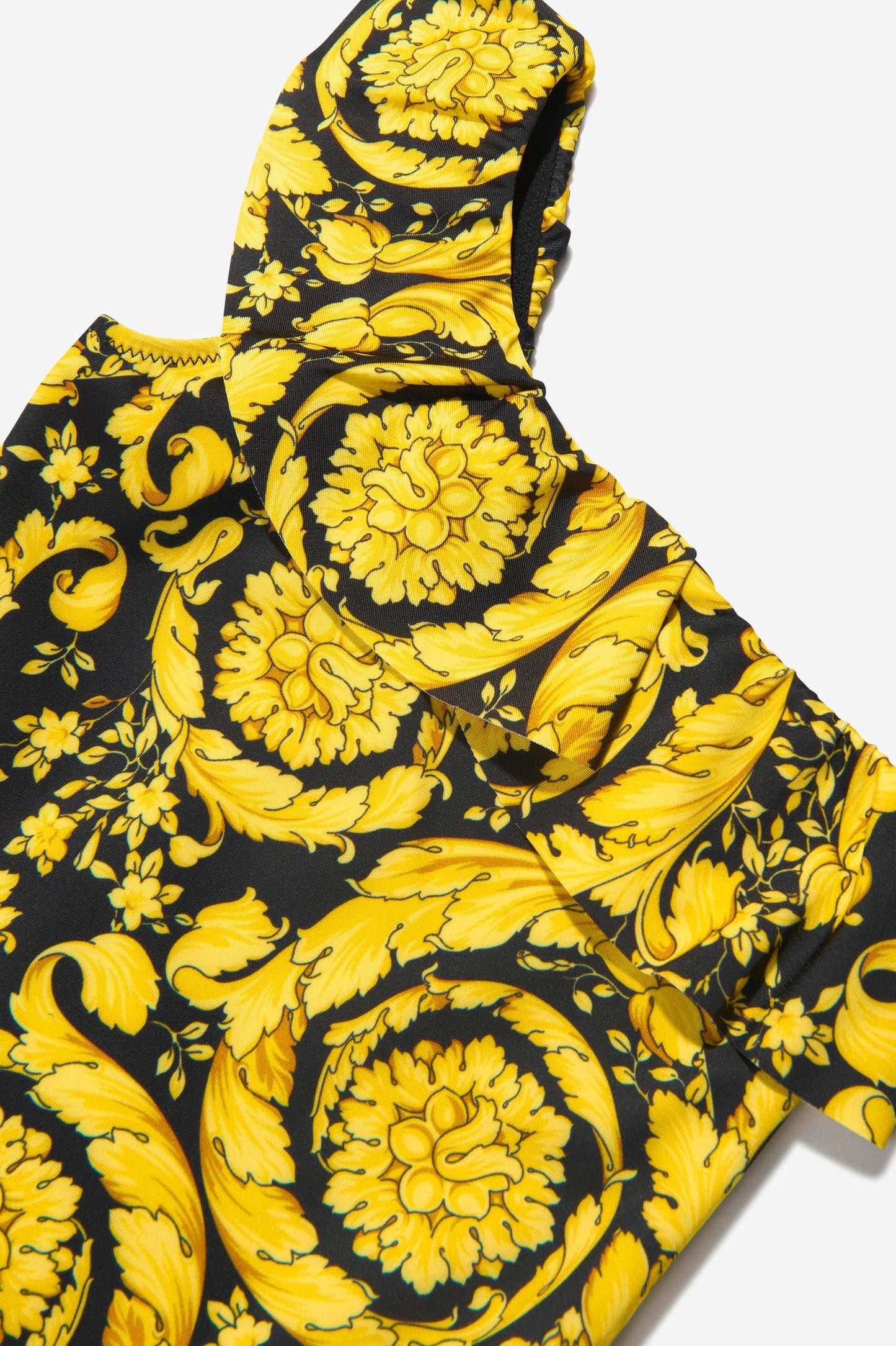 Versace 女童巴洛克印花泳衣