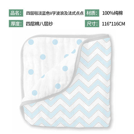 婴儿纱布午睡毯子