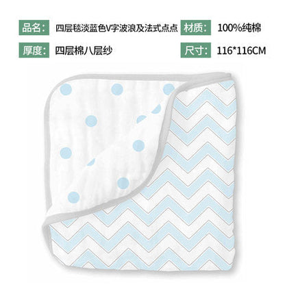 婴儿纱布午睡毯子