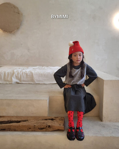 女童灰色Logo背心