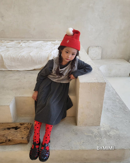 女童灰色Logo背心