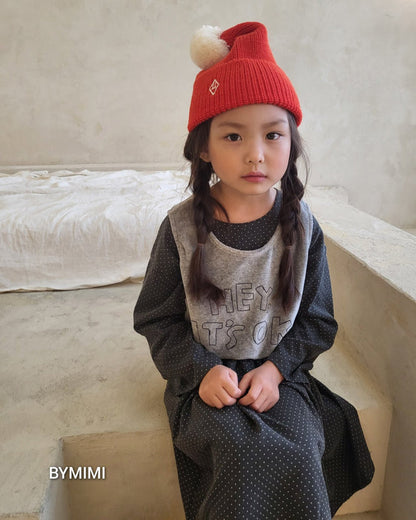 女童灰色Logo背心