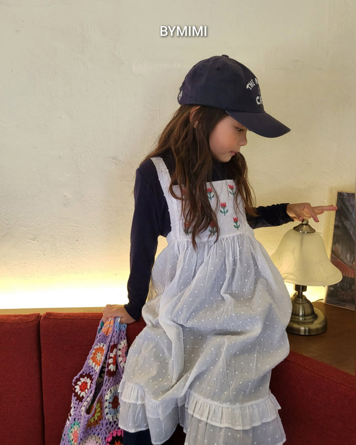 女童藏青色棉T恤