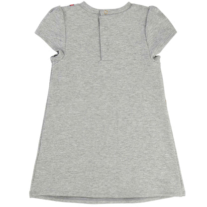 Baby Girls Grey Bag Printed Dress